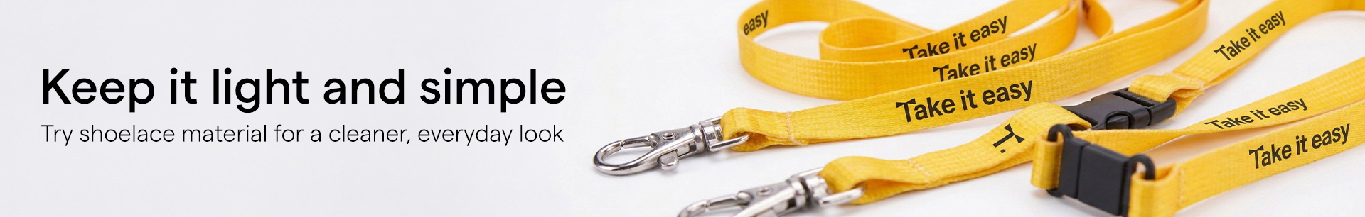 Sublimation shoelace lanyard made from soft flat material with custom printed logo for corporate events[cite: 10, 11].